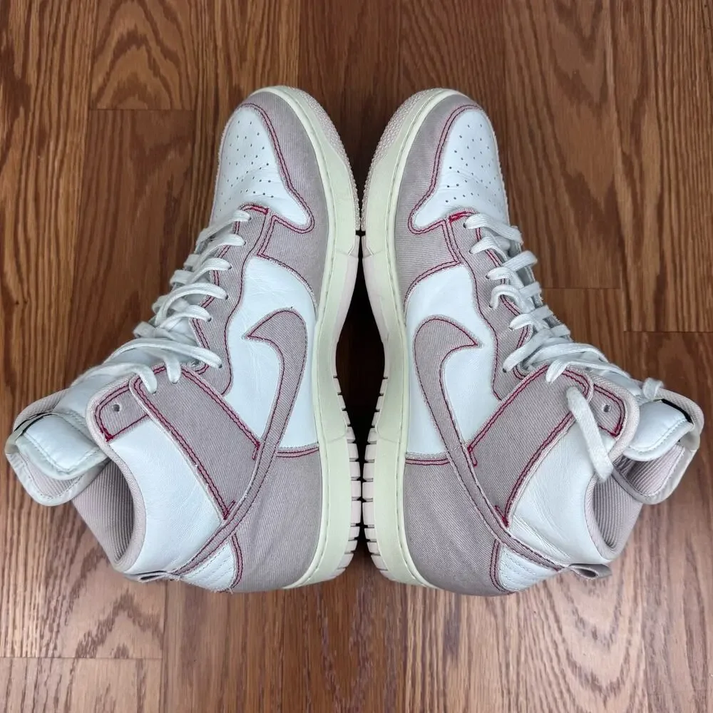 Nike Dunk High 1985 Barely Rose Denim Mens Sz12